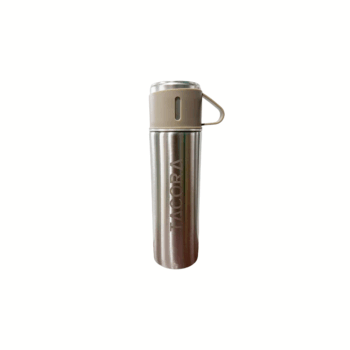 TERMO CON TAZA 500ML - TERMO-TAZA-PLATA